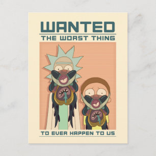 Postal De Invitación RICK AND MORTY™   Poster de Glorzo Wanted