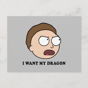 Postal De Invitación RICK AND MORTY™   Quiero Mi Dragón