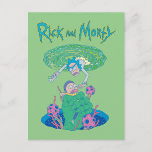 Postal De Invitación RICK AND MORTY™   Rescate del portal