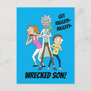 Postal De Invitación RICK AND MORTY™   Rick, Morty y Summer