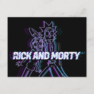 Postal De Invitación RICK AND MORTY™   Rick Y Mortalidad Desgarrados