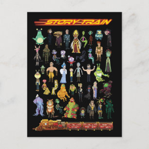 Postal De Invitación RICK AND MORTY™   Tren de historias