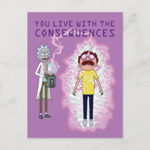 Postal De Invitación RICK AND MORTY™   Vives Con Las Consecuencias