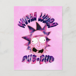 Postal De Invitación RICK AND MORTY™   Wubba Lubba Dub-Dub