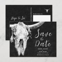 Rodeo Black And White Bull Skull Ahorra La Fecha
