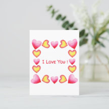 Romántico minimalista Te amo  Día de San Valentín 