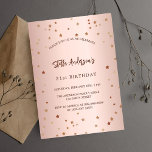 Postal De Invitación Rosa de cumpleaños estrellas de oro elegante fiest<br><div class="desc">Para una elegante fiesta de cumpleaños número 21 (o cualquier edad). Fondo subió de gradiente dorado. Decorado con estrellas. Personalice y agregue un nombre,  detalles del fiesta. El nombre se escribe con un guión de estilo con letras a mano</div>