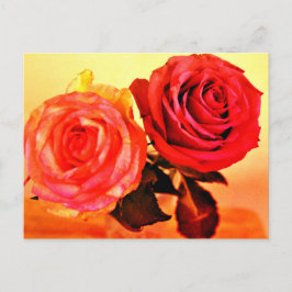 Postal De Invitación Rosas brillantes