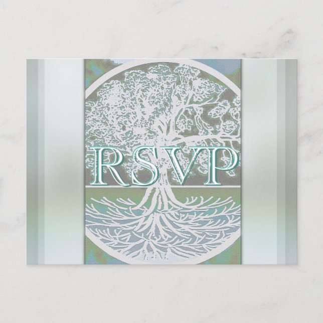 Postal De Invitación RSVP | Árbol de vida (Anverso)