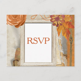 Postal De Invitación RSVP de boda de otoño