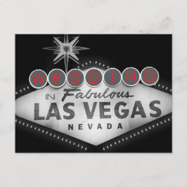 Postal De Invitación RSVP de la boda de destino de Las Vegas