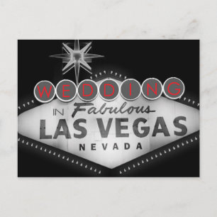 Postal De Invitación RSVP de la boda de destino de Las Vegas