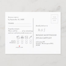 RSVP de solicitud de canción de boda