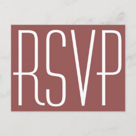 Postal De Invitación RSVP de vino rústico y blanco