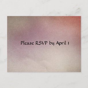 Postal De Invitación RSVP en colores pastel soñador