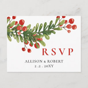 Postal De Invitación Ruidosas ráfagas de Navidades humildes casándose c