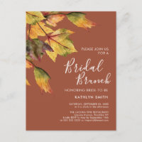Rústica Foliage Fall Wedding Bridal Brunch