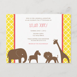 Postal De Invitación Safari_Invite.ai