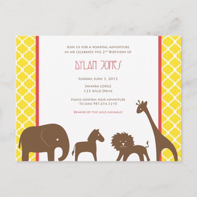 Postal De Invitación Safari_Invite.ai (Anverso)