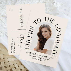 Postal De Invitación Saludos a la fiesta de graduación de fotos del Arc