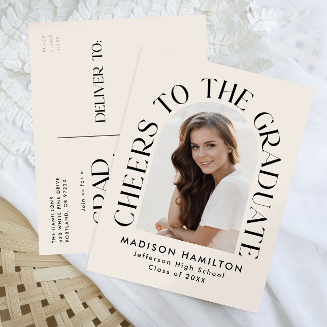 Postal De Invitación Saludos a la fiesta de graduación de fotos del Arc (Subido por el creador)