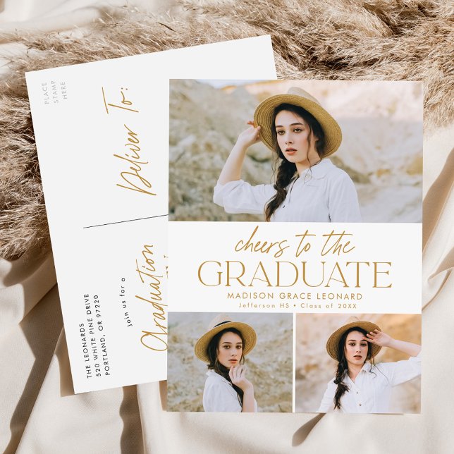 Postal De Invitación Saludos a la fiesta de graduación fotográfica Grad (Subido por el creador)