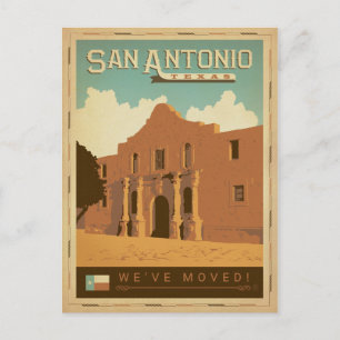 Postal De Invitación San Antonio, Texas Nos hemos mudado