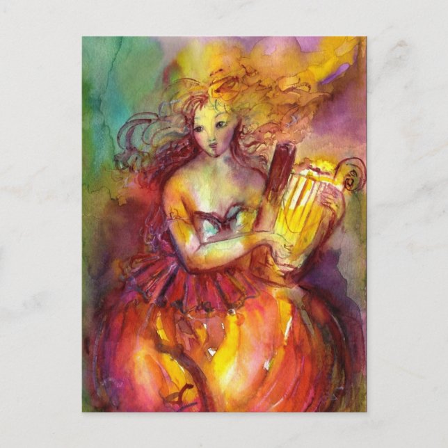 POSTAL DE INVITACIÓN SAPPHO, MÚSICA DE BAILE Y POESÍA (Anverso)