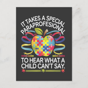 Postal De Invitación Se necesita un autismo profesional especial