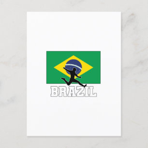 Postal De Invitación Selección De Fútbol De Brasil