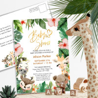 Selva Safari Tropical Floral Greeneration Baby Sho