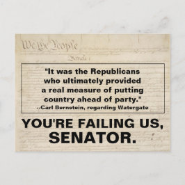 Postal De Invitación Senador republicano tiene que poner al país por en