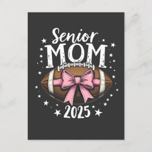 Postal De Invitación Senior Mom 2025 Clase de Graduación de Fútbol