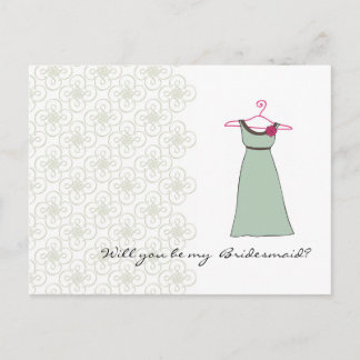 Postal De Invitación ¿Serás mi dama de honor? ¡Personalizable