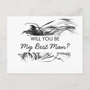 Postal De Invitación ¿Serás mi mejor hombre?