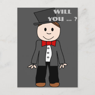 Postal De Invitación ¿serás mi mejor hombre?