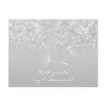 ¿Serás Mi Novia Dandelion Gray Silver