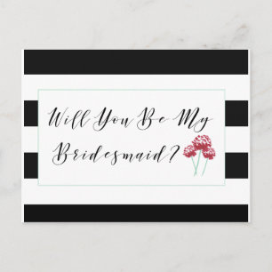 Postal De Invitación ¿Serás mi propuesta para la dama de honor?