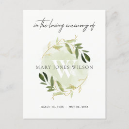 POSTAL DE INVITACIÓN SERVICIO MEMORIAL DE SÍNTOMAS DE AGUA DE ORO VERDE