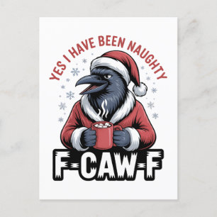 Postal De Invitación Sí, he sido travieso F-Caw-F Divertida Navidad