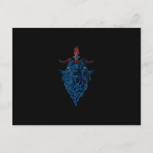 Postal De Invitación Sigilo de Bafomet Cabra de Mendes Satanás Dark Got