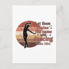 Postal De Invitación Silhouette de una bailarina - Diseño basado en sal