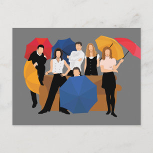 Postal De Invitación Silueta de Personaje de FRIENDS™