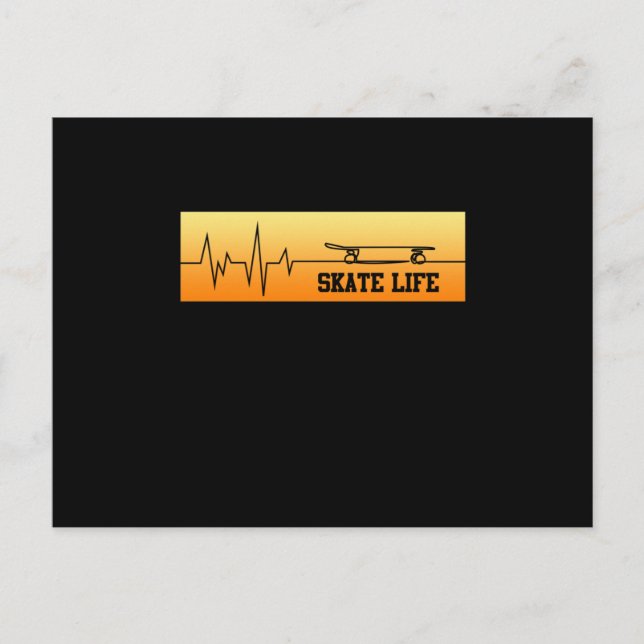 Postal De Invitación Skateboarder Skateboarder Skateboard Skateboard (Anverso)