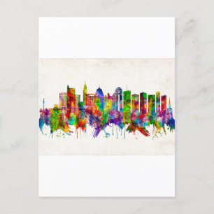 Postal De Invitación Skyline Columbus Ohio