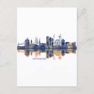 Postal De Invitación Skyline de Gothenburg
