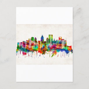 Postal De Invitación Skyline de Houston Texas