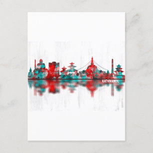 Postal De Invitación Skyline de Katmandú