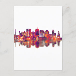 Postal De Invitación Skyline Durham North Carolina