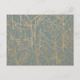 Postal De Invitación Slate 'Tree' Wedding RSVP